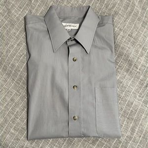 Gray Yves Saint Laurent dress shirt, size 15.5, 30-31